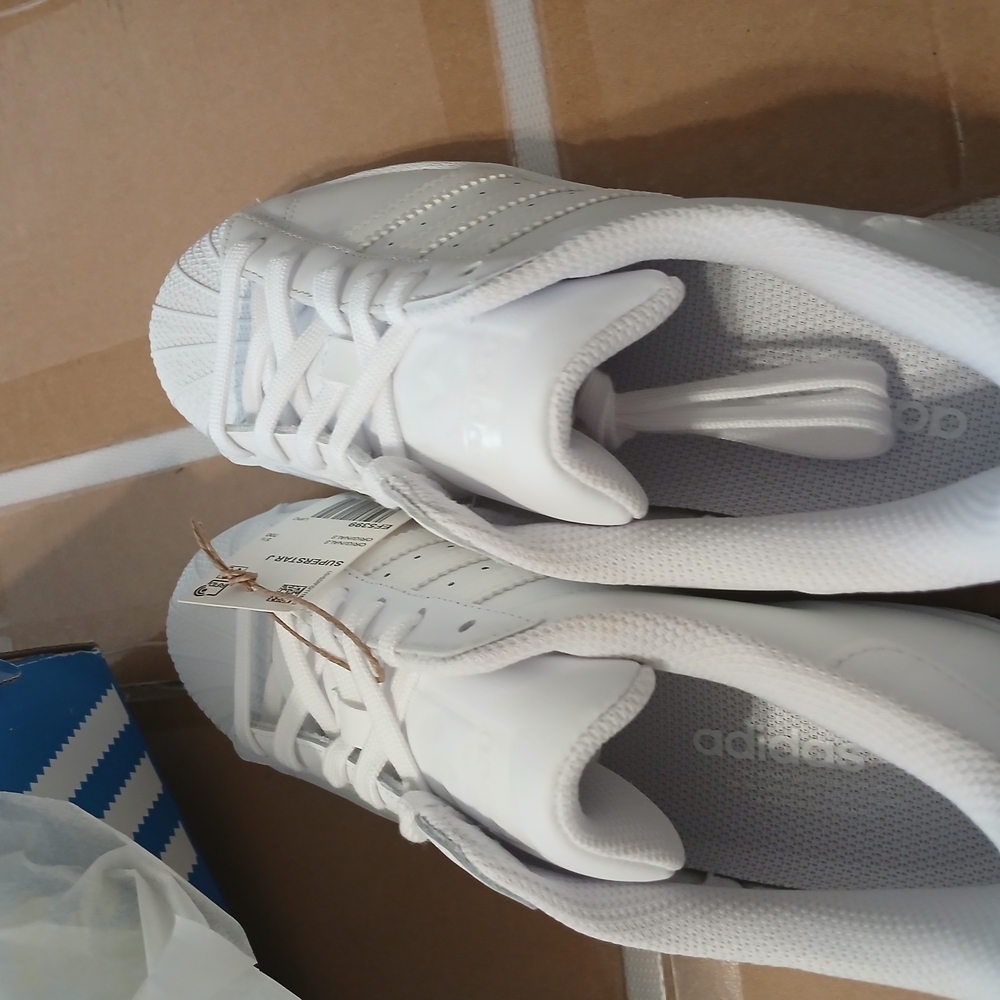 Adidas Kids White Sneakers
